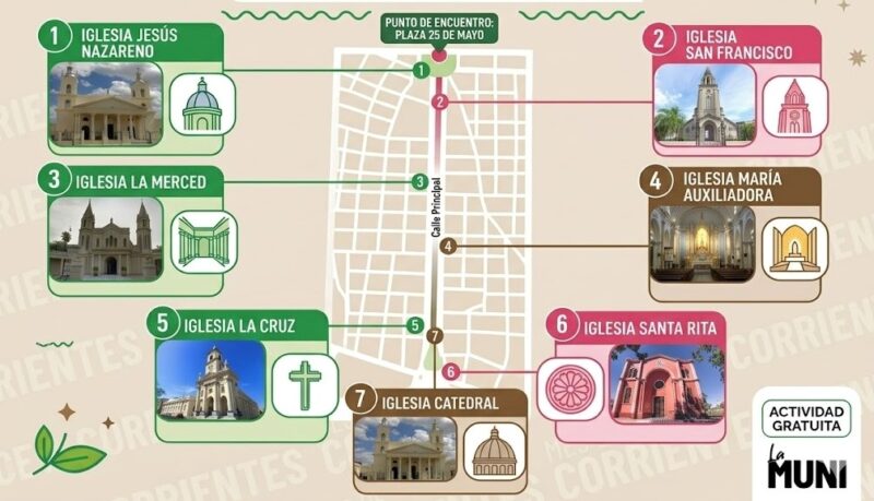La Municipalidad invita a participar el tradicional circuito de las Siete Iglesias