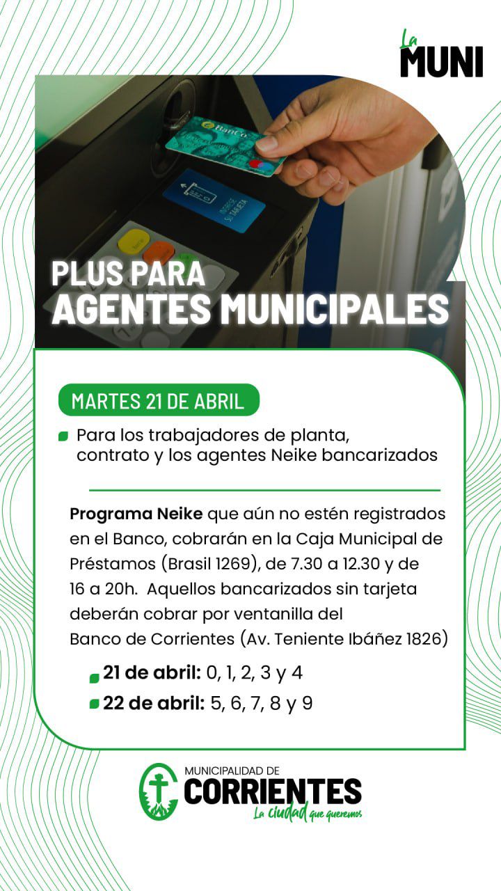 Capital: se inicia el pago del plus de refuerzo a municipales