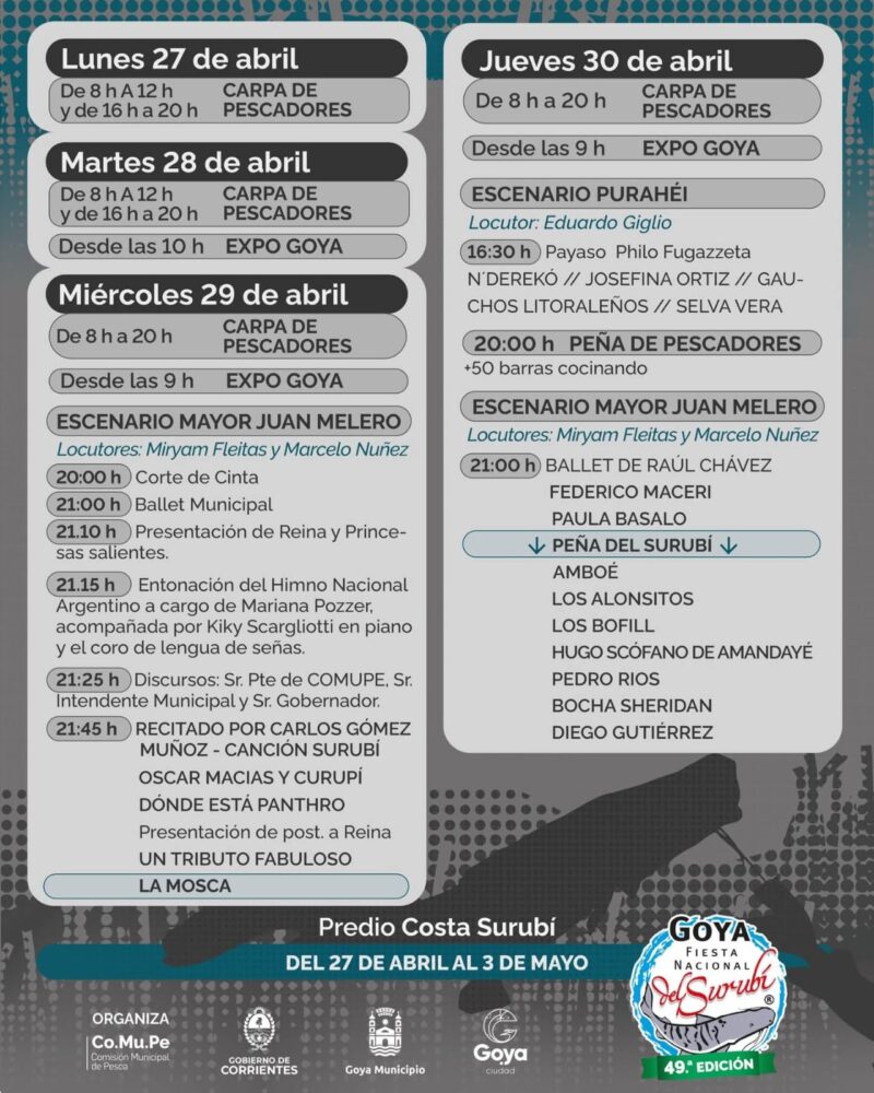 Una noche de gala y emoción para inaugurar el 49º Mundial de Pesca en Goya