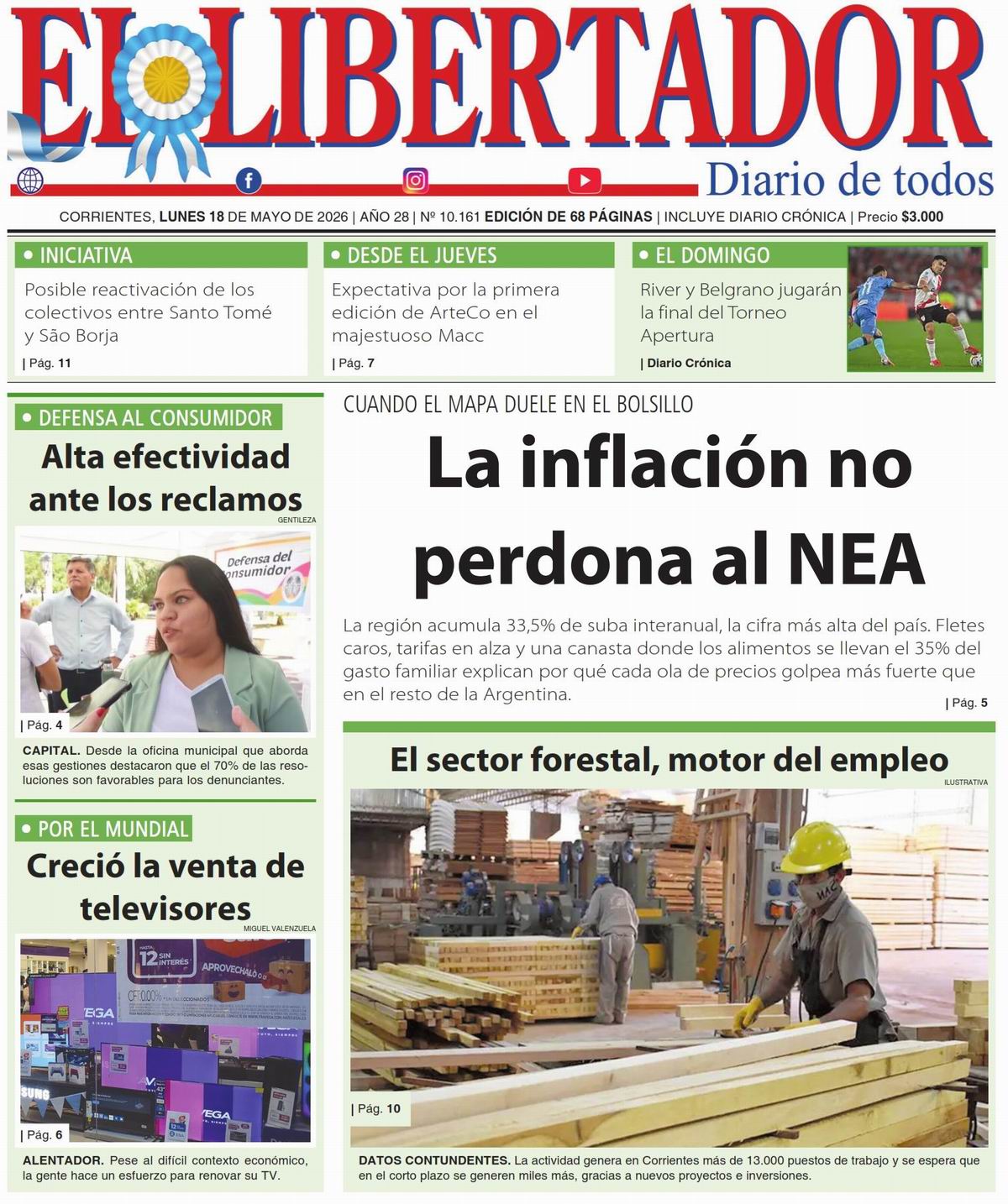 Diario Digital 18 de mayo de 2026