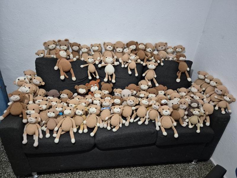 Entregaron 115 monitos tejidos para abrazar a niños del pediátrico