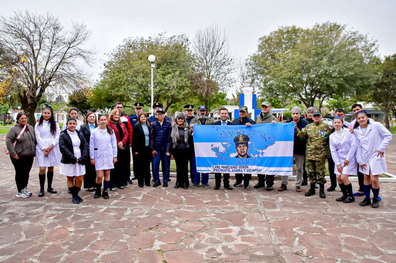 Saladas homenajeó a Marciano Verón, el hijo de su tierra que se convirtió en héroe nacional