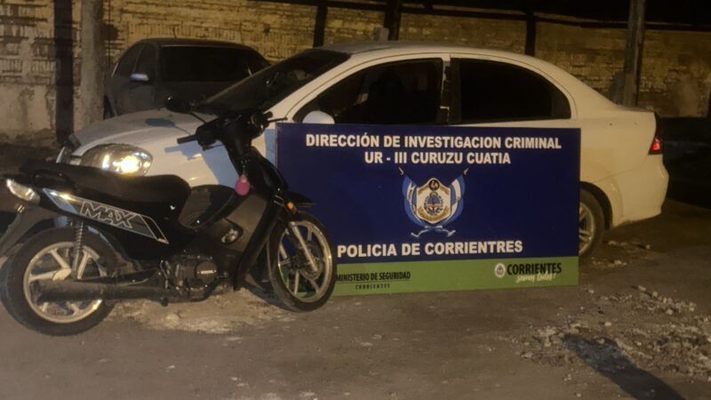 Golpe al narcomenudeo en Curuzú Cuatiá: allanamiento, dos detenidos y secuestro millonario