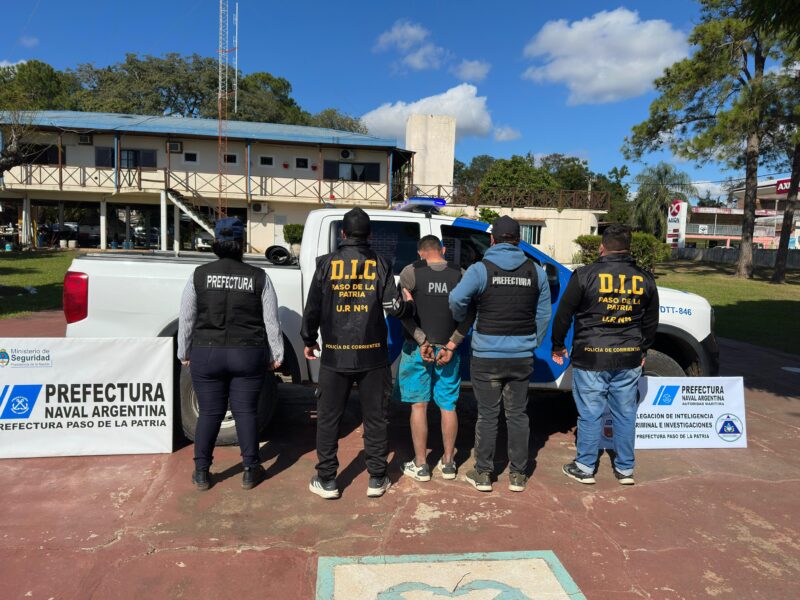 Paso de la Patria: atraparon a un prófugo de la Justicia Federal