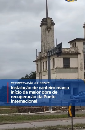 Expectativa: instalaron un obrador en la cabecera brasileña del puente