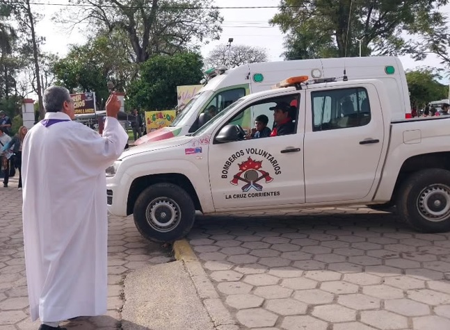 Sirenas para anunciar la oblación filial de los Bomberos Voluntarios