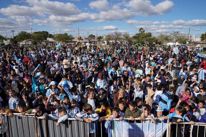 Celebración en el Fan Fest municipal