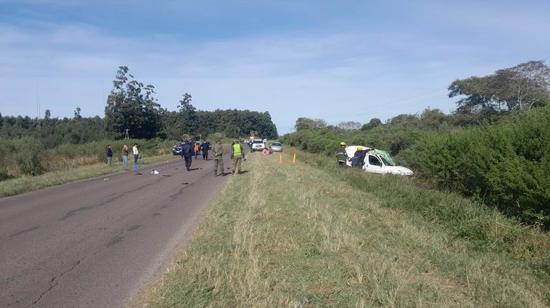 Dos hombres murieron en el choque entre un camión y una camioneta