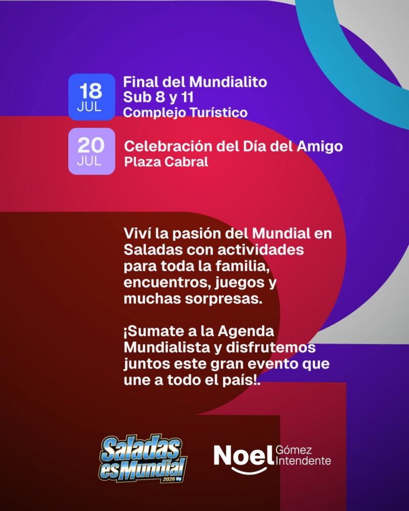 Saladas es Mundial: postergado el intercambio de figuritas la agenda no se detiene