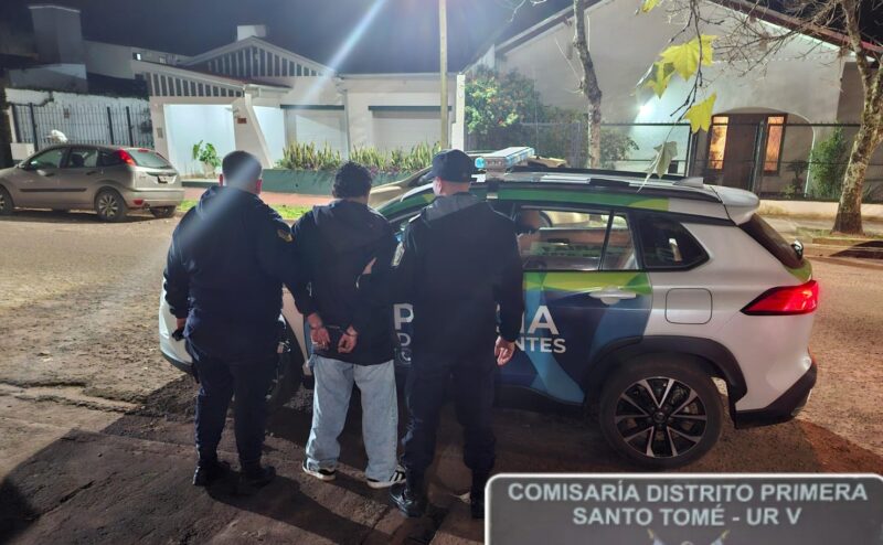 Santo Tomé: cayó un joven de 19 años buscado por supuestas lesiones graves