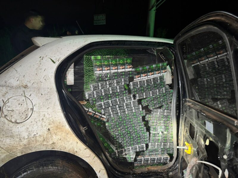 Contrabandistas chocaron contra un caballo y abandonaron un cargamento millonario