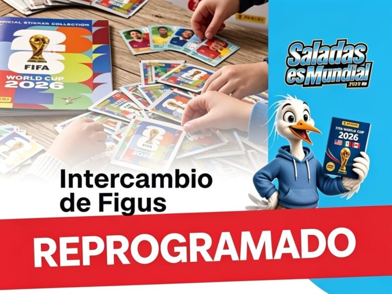 Saladas es Mundial: postergado el intercambio de figuritas la agenda no se detiene
