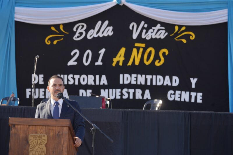Juan Pablo Valdés en Bella Vista por aniversario y fuerte agenda de obras