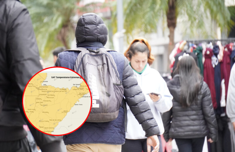 Alerta por frío intenso en Corrientes