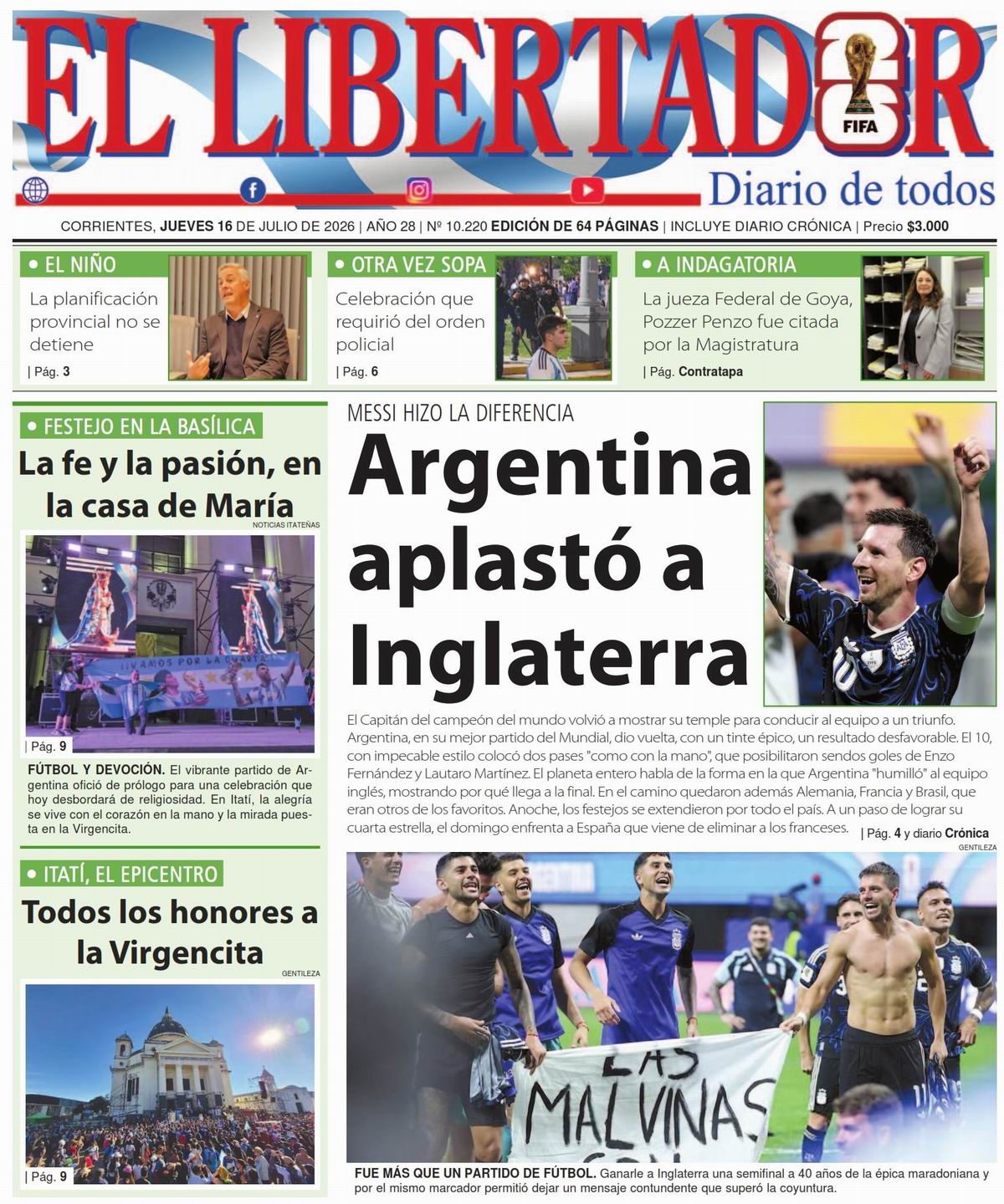 Diario Digital 16 de julio de 2026
