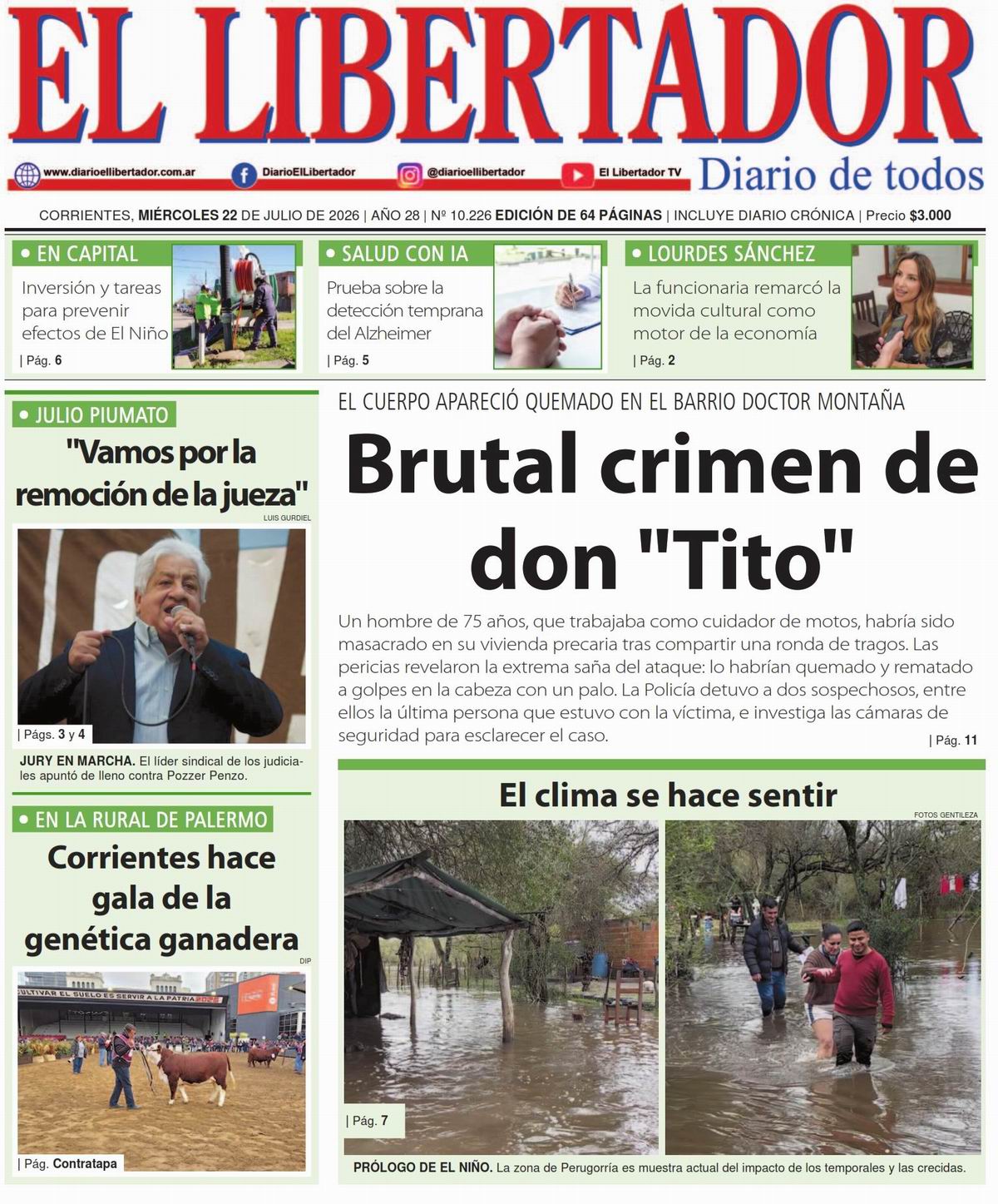 Diario Digital 22 de julio de 2026