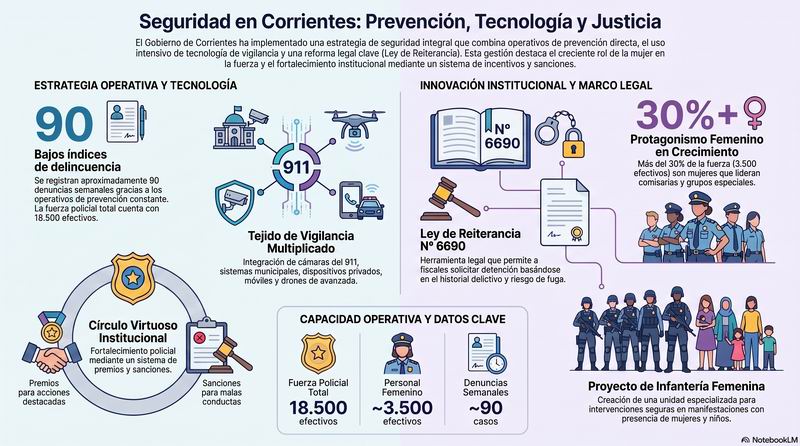 Operativos de prevención: destacan la baja en los índices de delitos