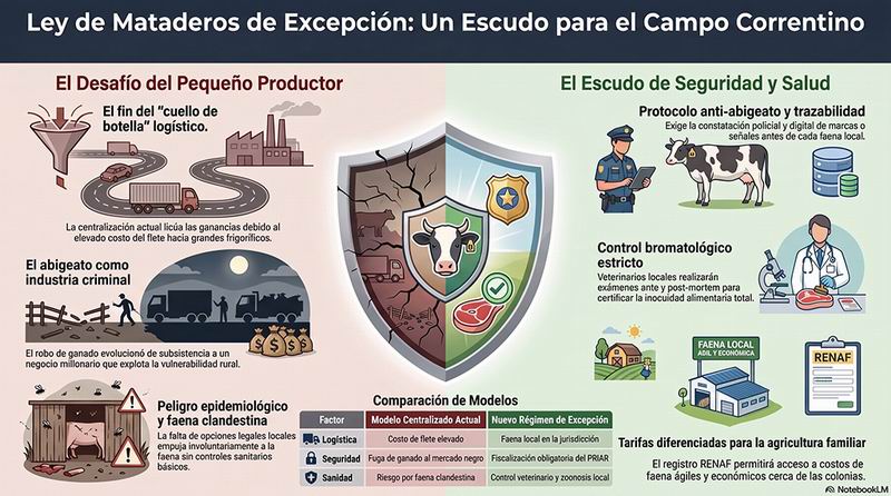 Ley de blindaje contra el abigeato: promueven mataderos de excepción