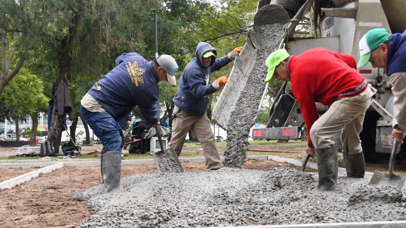 Avanzan con obras en más de 40 espacios públicos de la ciudad