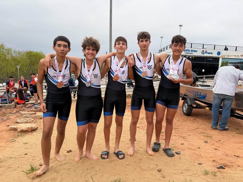 El remo de Regatas brilló en el Sudamericano de Menores U17