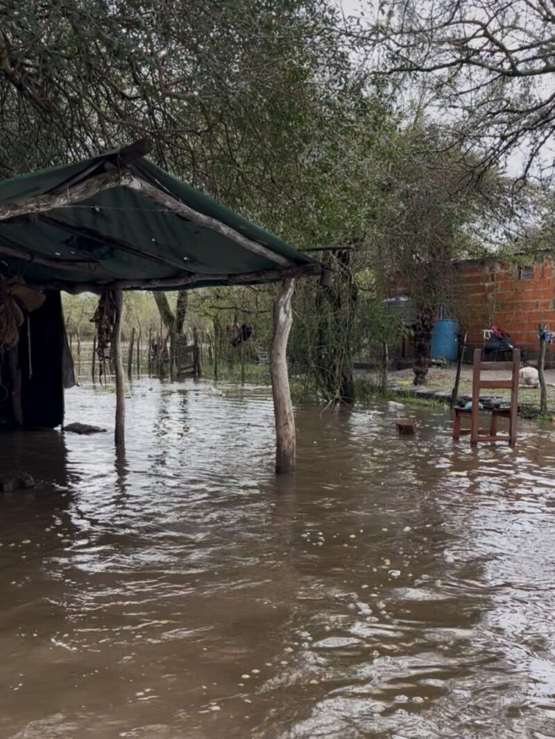 Perugorría: hay 20 familias aisladas por las inundaciones