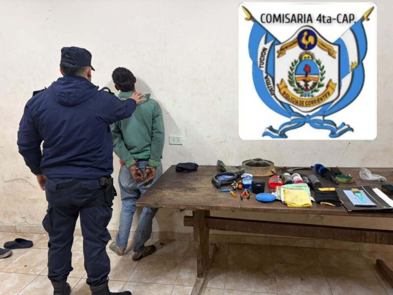 Detuvieron a un joven tras violentar una camioneta en plena madrugada