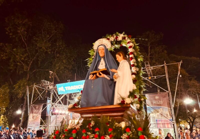 Con fe, tradición y fervor popular, Santa Ana de los Guácaras celebra su Fiesta Patronal