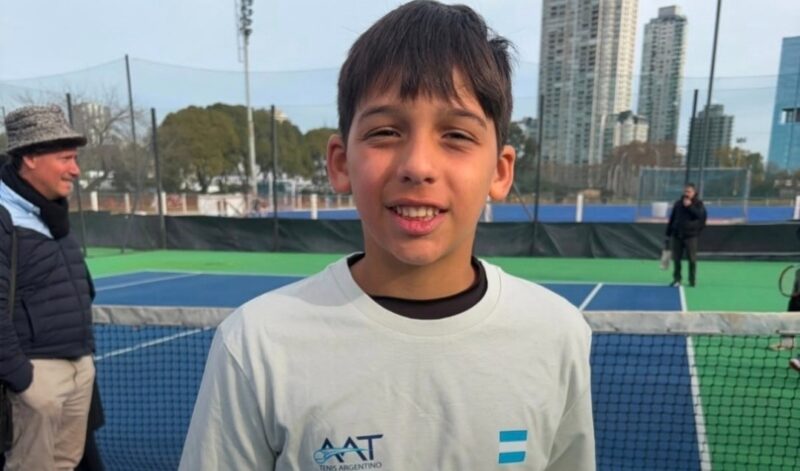 Promesa del tenis correntino participó de la Concentración Nacional Sub 12