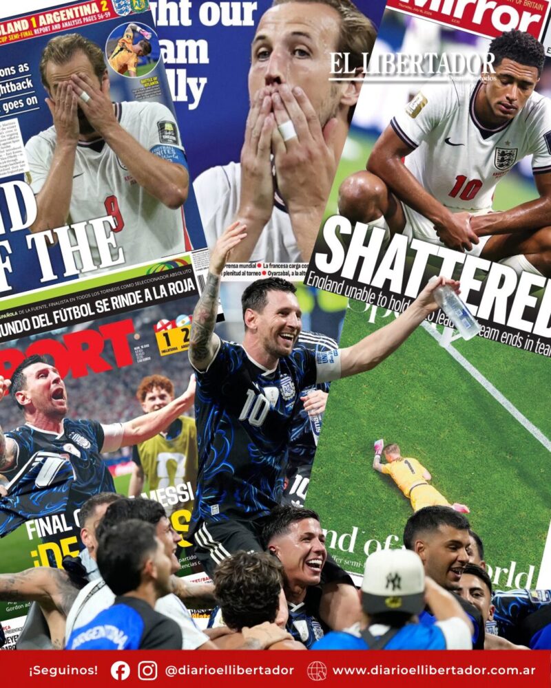 La prensa global se rindió ante la épica argentina y el drama inglés