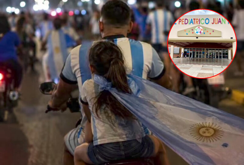 Festejo peligroso en Corrientes: una niña está grave tras enredarse su bandera en una moto