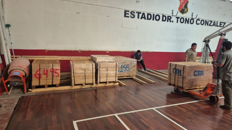 San Martín renueva su piso para la Liga Nacional