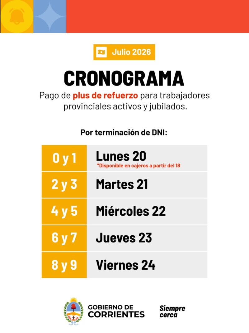 Pagan el Plus de Refuerzo