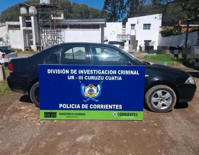 Recuperaron en Curuzú Cuatiá un auto robado en Buenos Aires