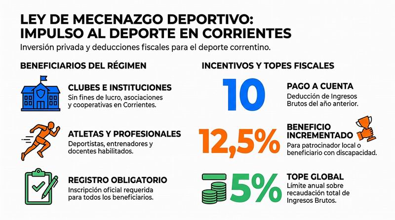 Proponen un régimen de mecenazgo y patrocinio deportivo