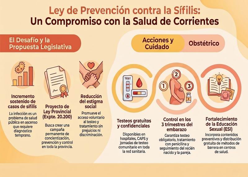 Sífilis: legisladores impulsan una campaña de concientización