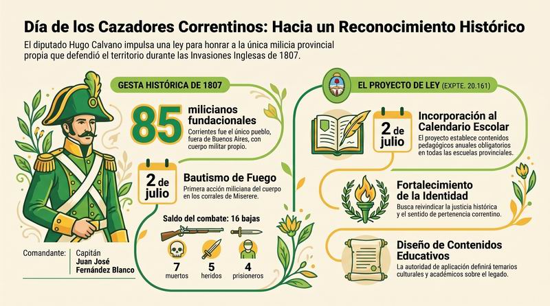 Proponen declarar el 2 de julio como el Día de los Cazadores Correntinos