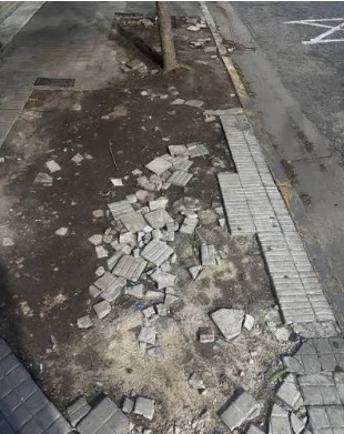Bajo lupa el estado de las veredas