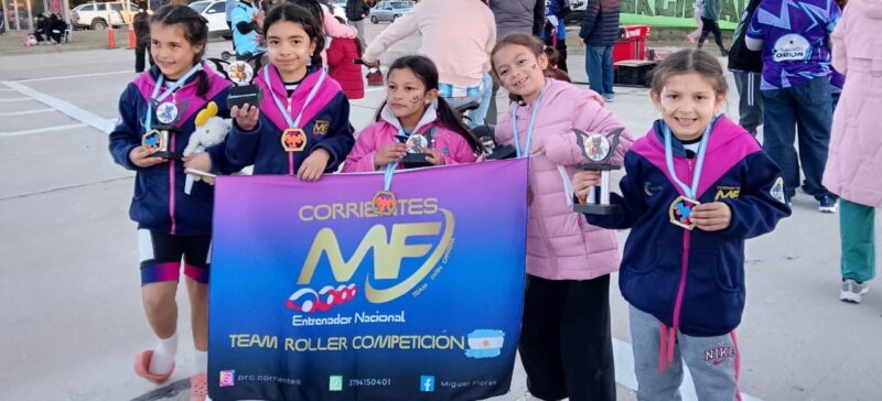 La Escuela MF Roller Competición se destacó en el Campeonato de Patín Carrera en Barranqueras