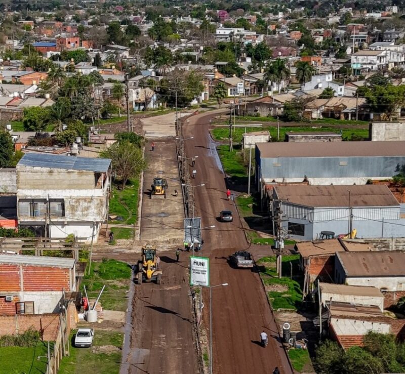 Avanza la pavimentación de la avenida Cuba para mejorar la circulación