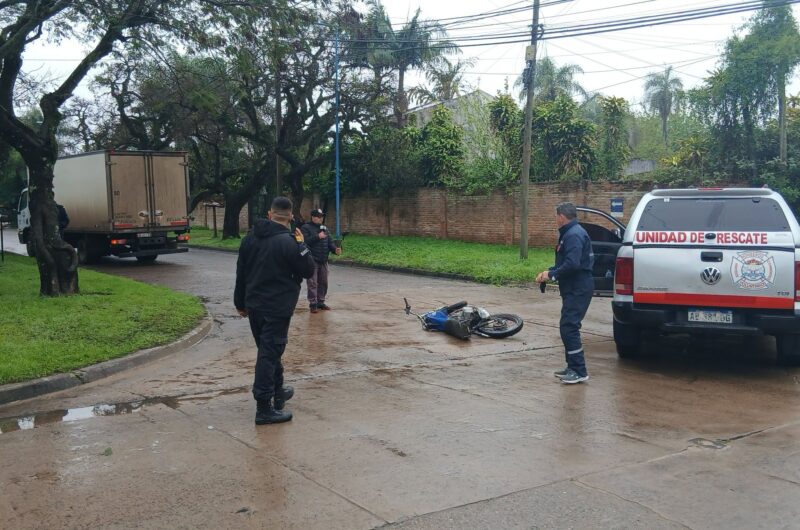 Murió el motociclista que chocó contra un camión en Esquina