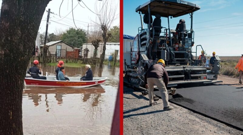 Valdés acelera el blindaje hídrico en el Sur provincial y supervisa reactivación de ruta