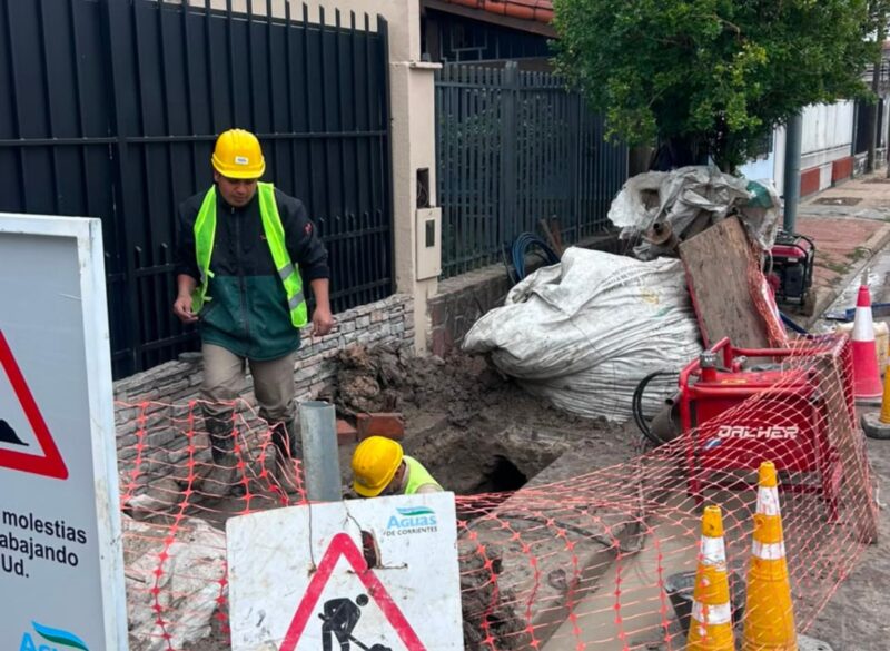 Aguas de Corrientes fortalece la infraestructura urbana en la Capital