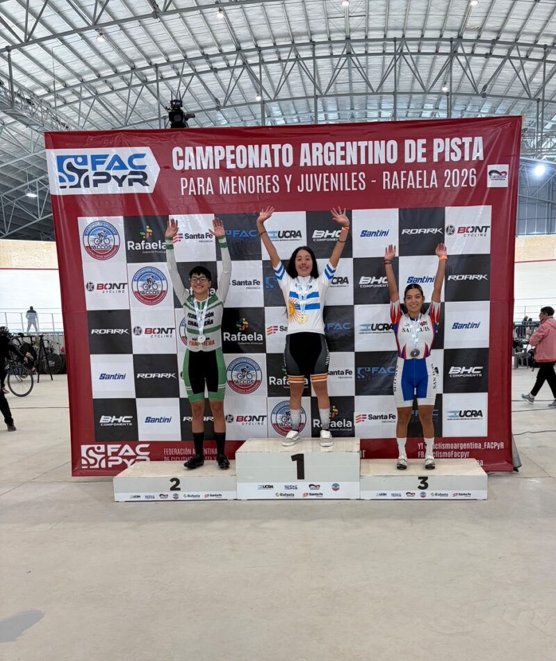 La goyana Yasmín Almada se coronó campeona argentina en Ómnium