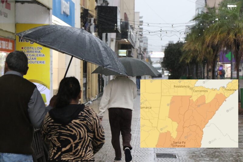 No guarden el paraguas: activaron dos alertas por lluvias y tormentas para Corrientes