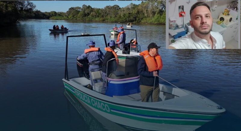 Reforzaron la búsqueda del joven arrastrado por el río desde la costa correntina