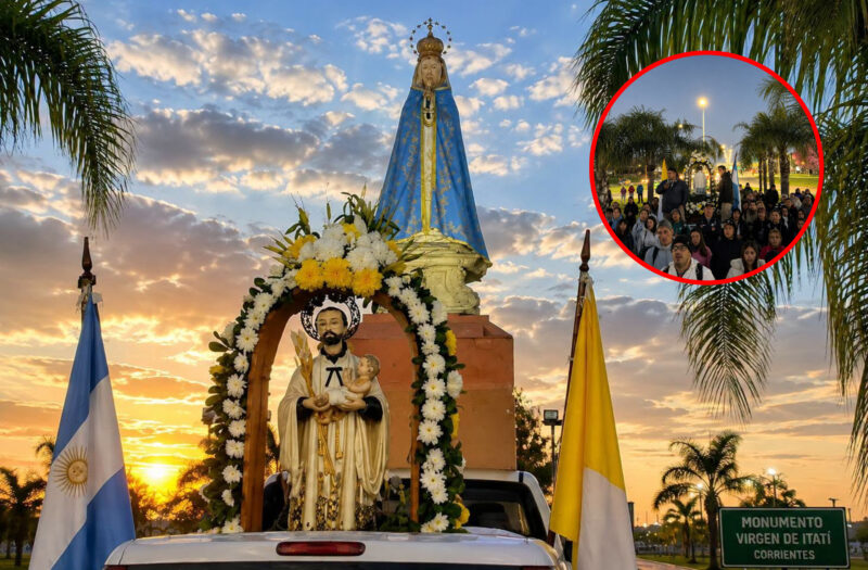 Muestra de fe imperturbable: cientos de peregrinos avanzan hacia el Santuario de San Cayetano