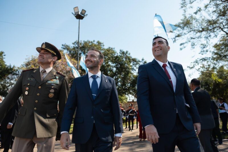 Valdés y Suaid encabezaron el 163° aniversario de Santo Tomé