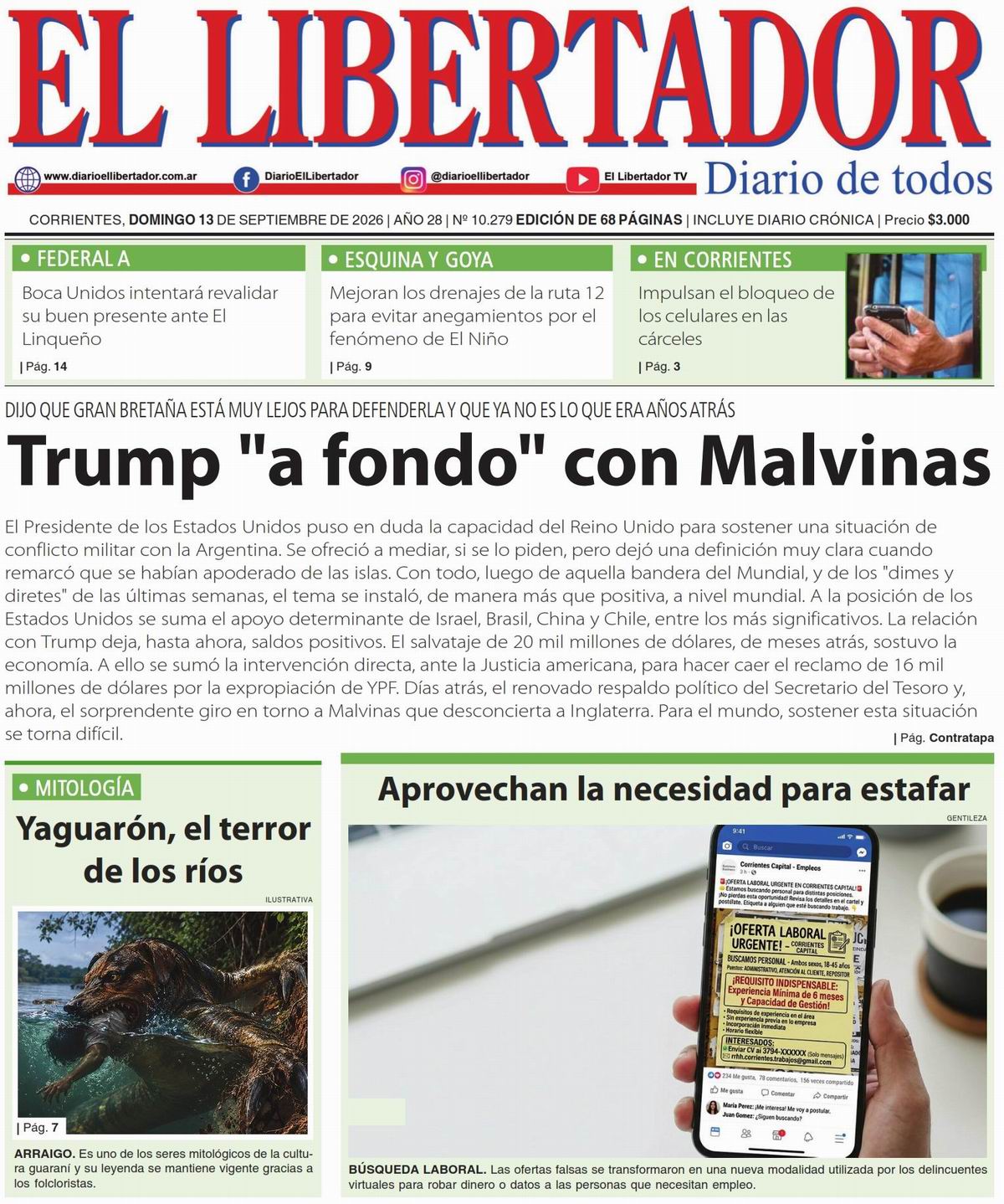 Diario Digital 13 de septiembre de 2026