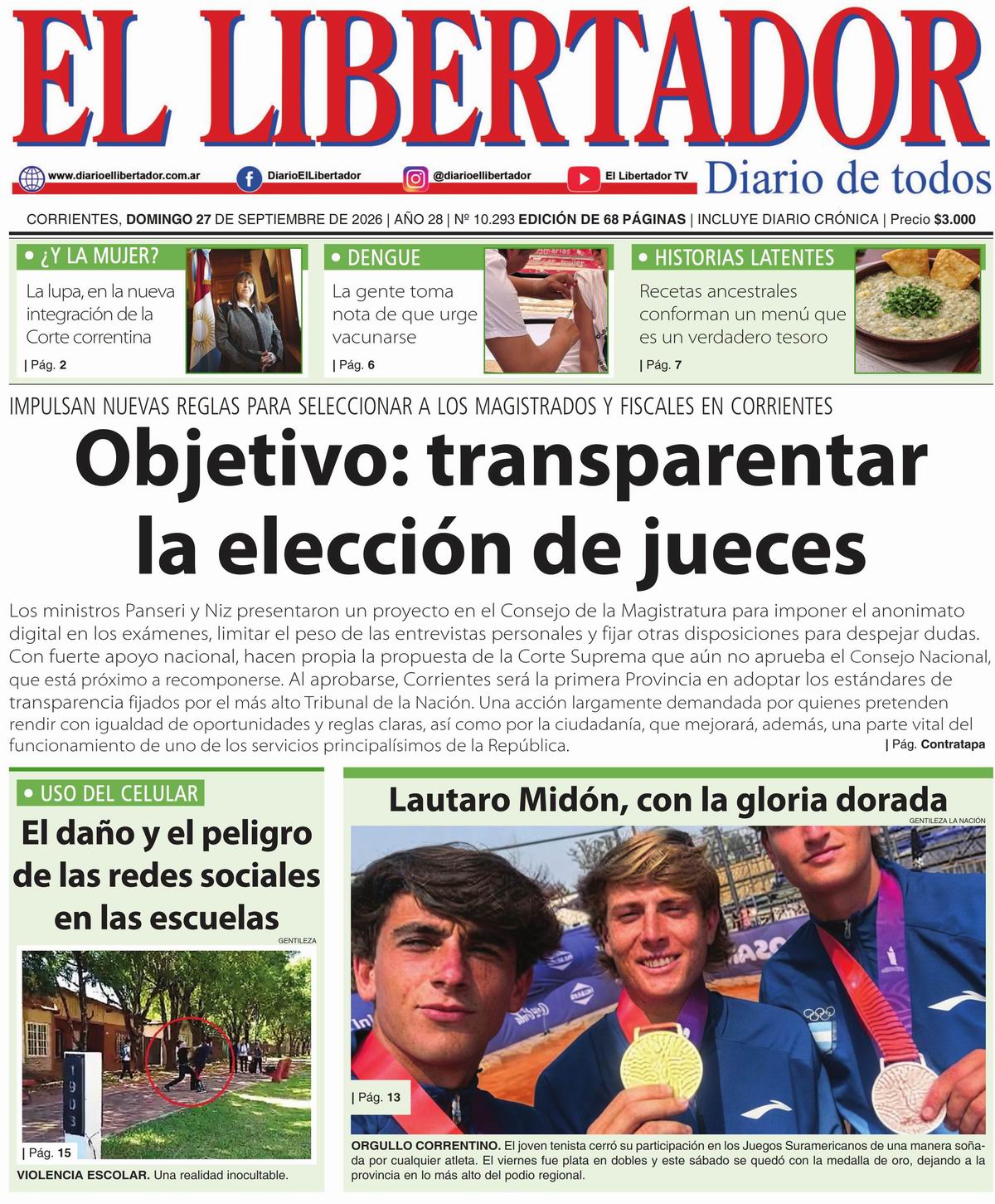 Diario Digital 27 de septiembre de 2026