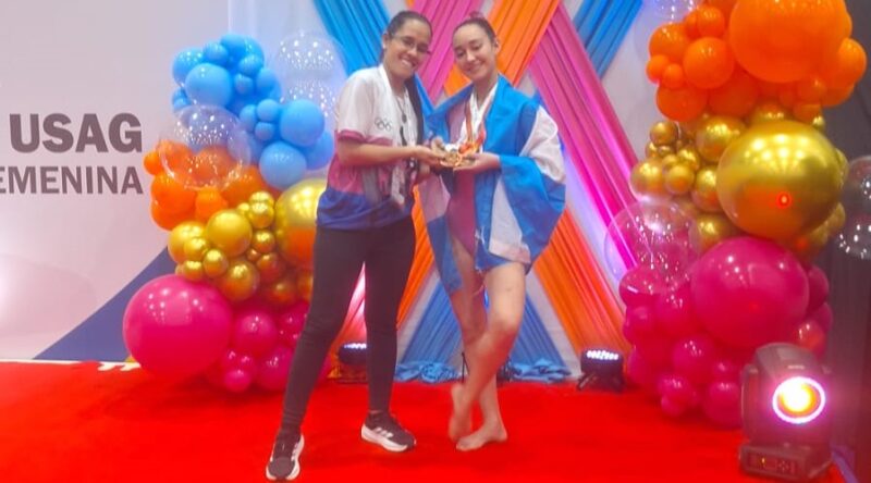 Evangelina Moreyra se subió al podio en el Sudamericano de Gimnasia Artística